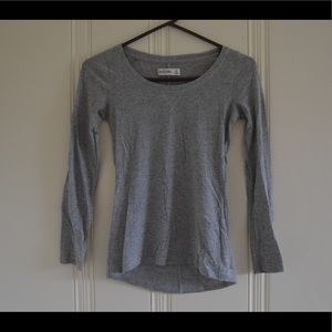 Abercrombie Grey Flowy Top